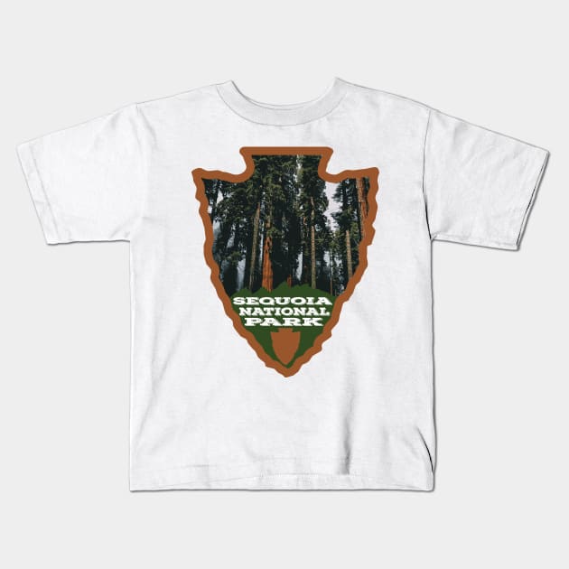 Sequoia National Park arrowhead Kids T-Shirt by nylebuss